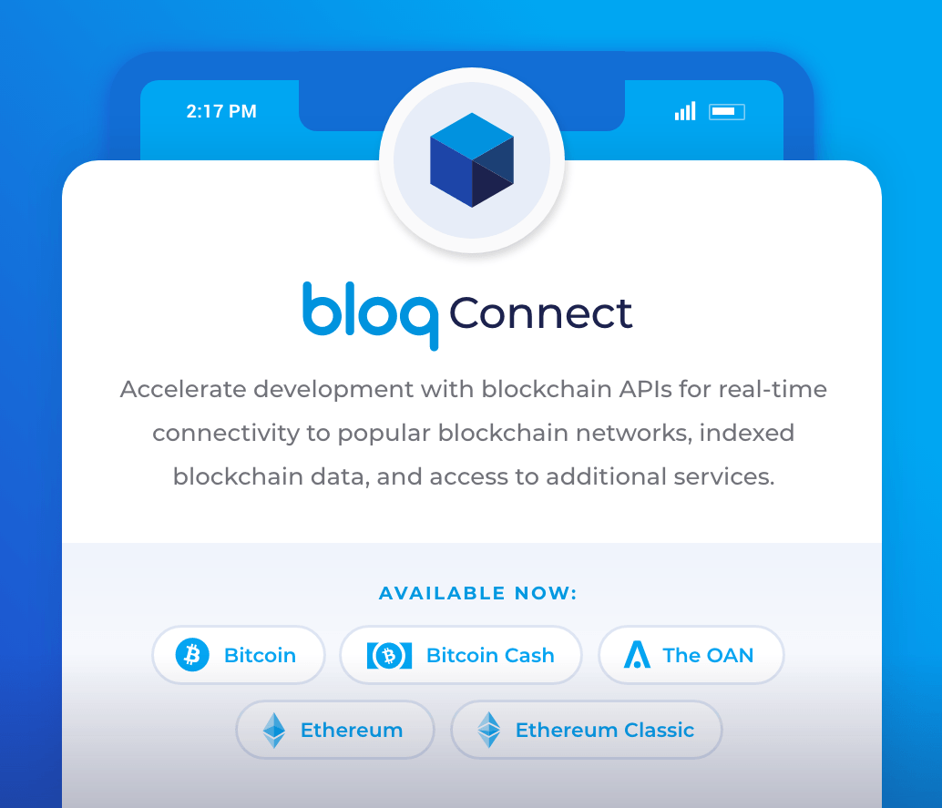 Bloq Connect banner